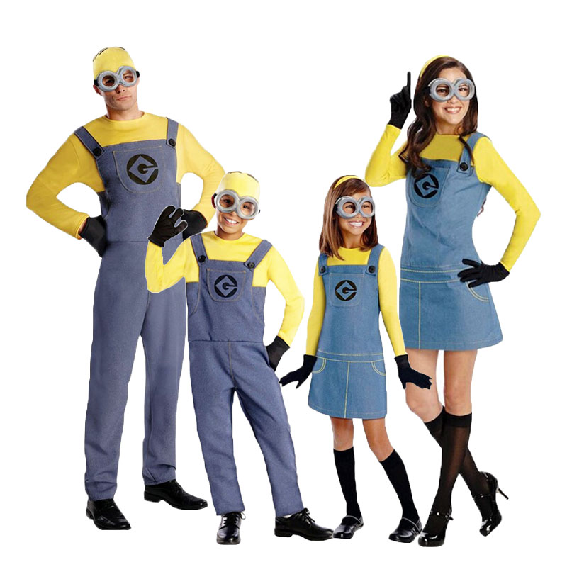 Minion Costume Family Halloween Cosplay Set