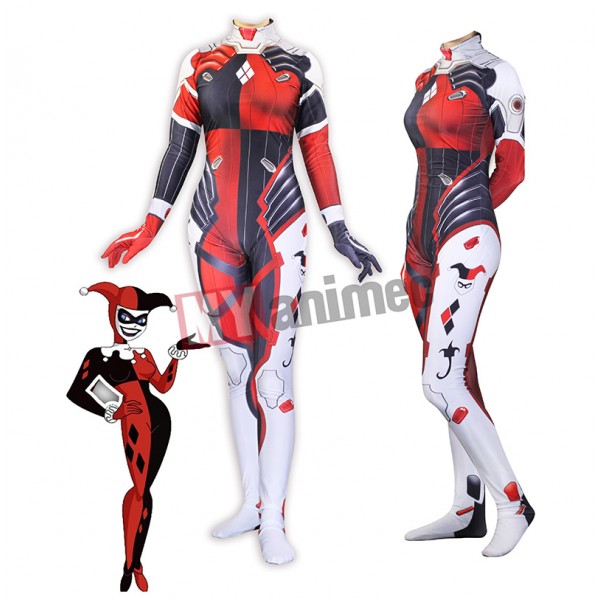 Latest and Comic Harleen Quinzel Harley Quinn Costume 