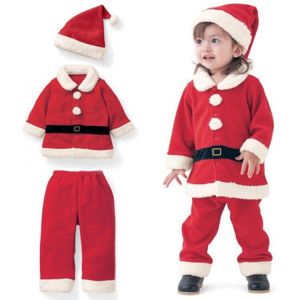 Christmas costume boys and girls Santa Claus clothes Halloween cosplay