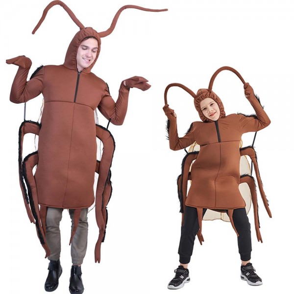 Halloween adult children cockroach one-piece costume party performance clothing