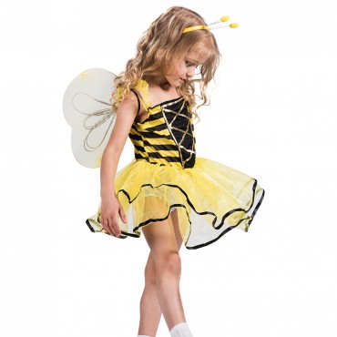Halloween children's costume bee cosplay girls dress suit