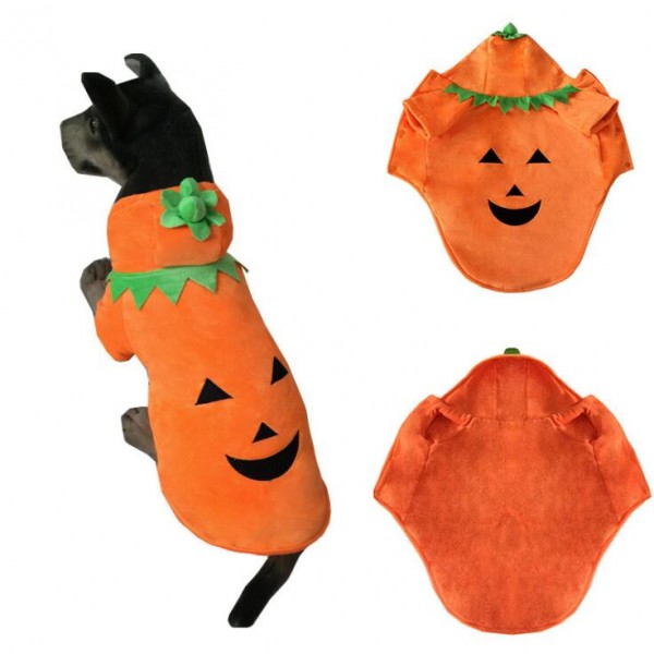 halloween pet funny dog costumes cosplay dog pumpkin costume