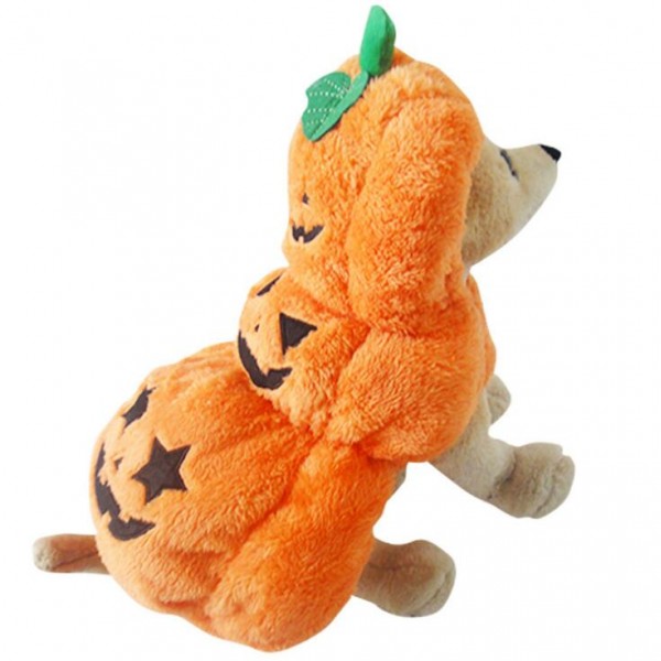 halloween pet cosplay funny dog pumpkin costume 
