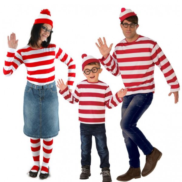 where's waldo costume halloween adults kids cosplay outfit