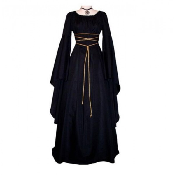  halloween witch costume black vintage costume gothic dress