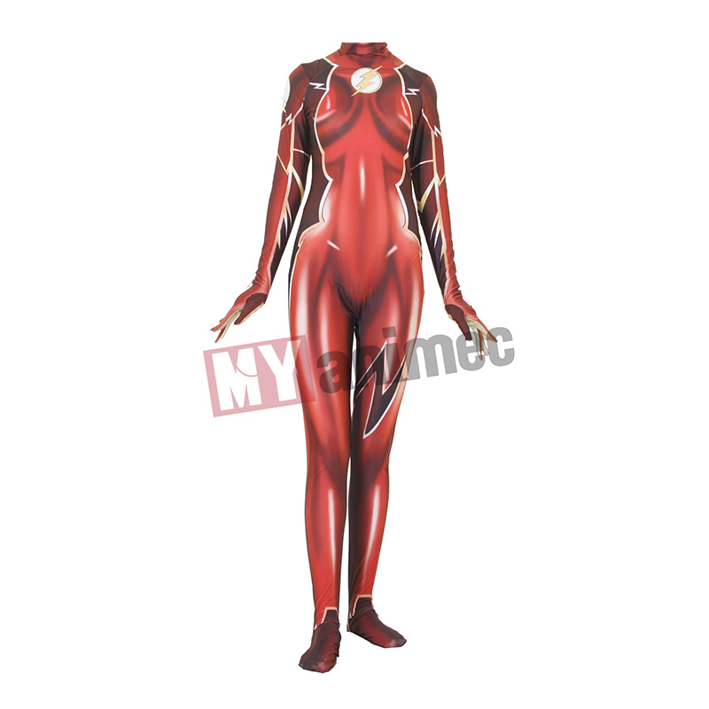 red lycra jumpsuit