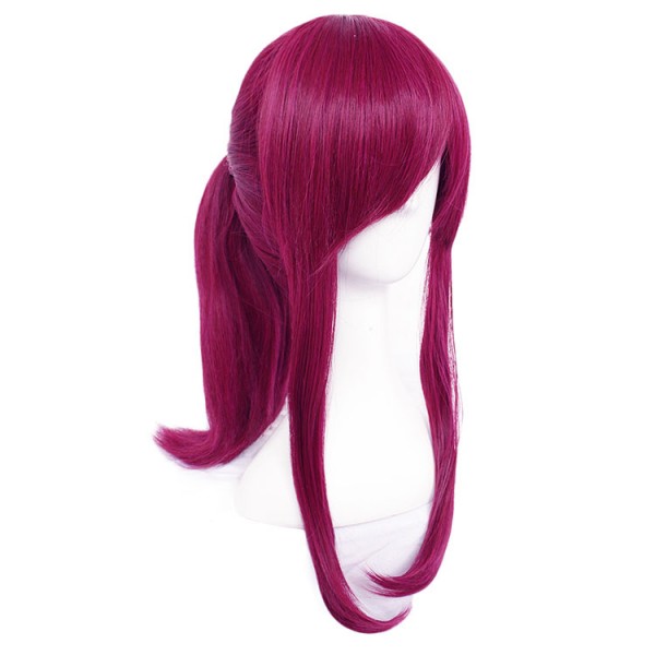 Akali Purple Ponytail Cosplay Long Hair