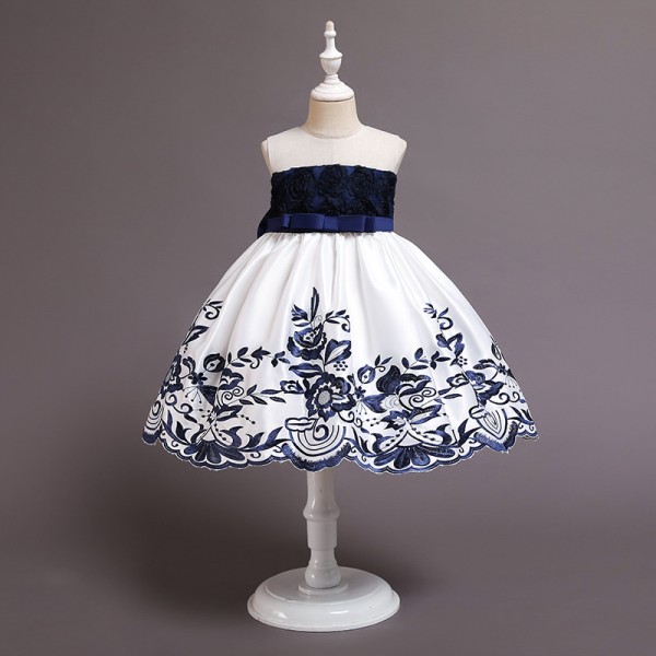 Blue Princess Skirt Dress Girls Costumes Outfit