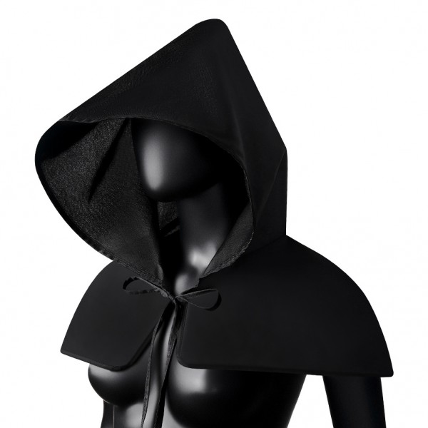 Halloween Steampunk Black Cloak Mantle