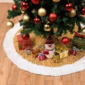 36" 48" Christmas Gold Red Silver Sequins Tree Skirt