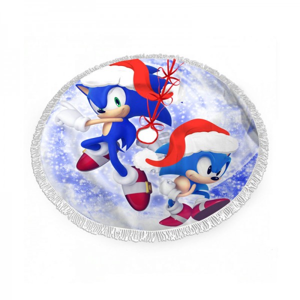 Sonic The Hedgehog Christmas Printing 30 36 48 Inches Sonic Tree Skirt