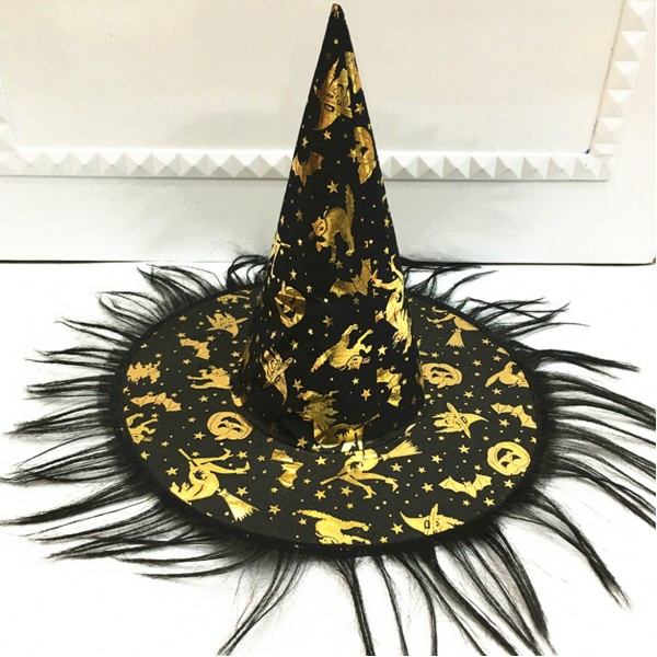 Halloween Unisex Witch Black Hat