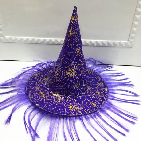 Halloween Unisex Witch Blue Hat