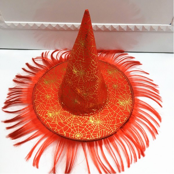 Halloween Unisex Witch Red Hat