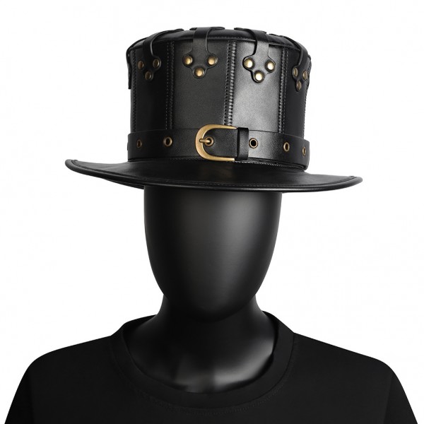 Halloween Steampunk Black Hat