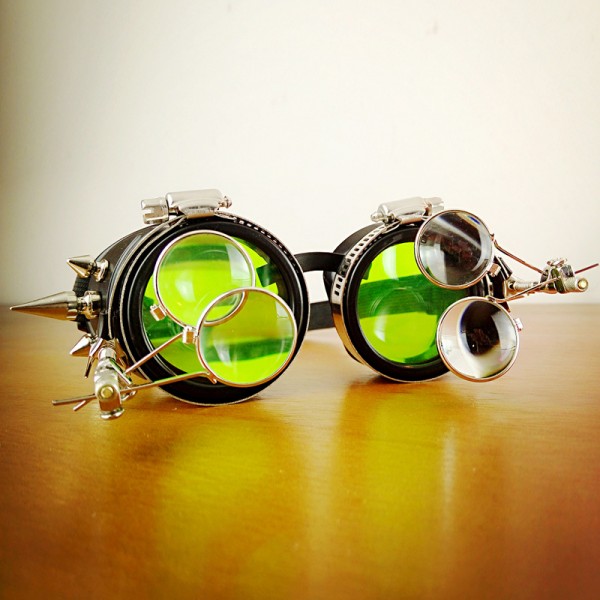 Steampunk Goggles Glasses 