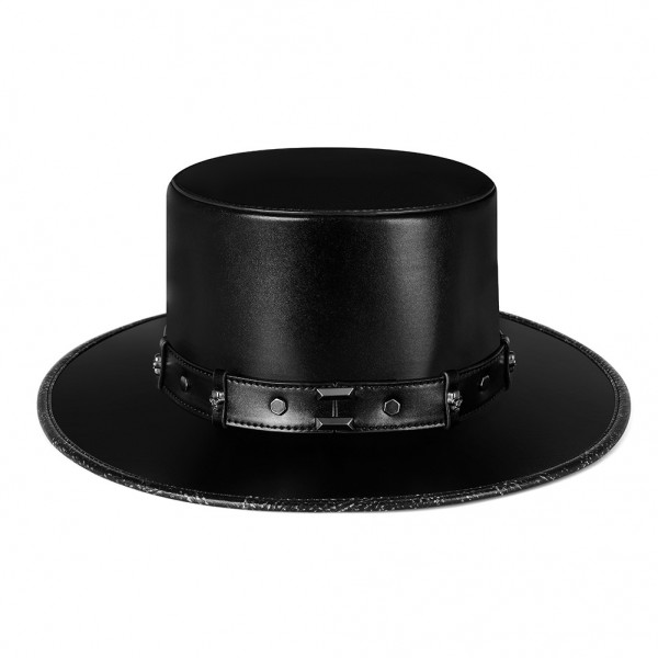 Halloween Steampunk Black Retro Jazz Hat