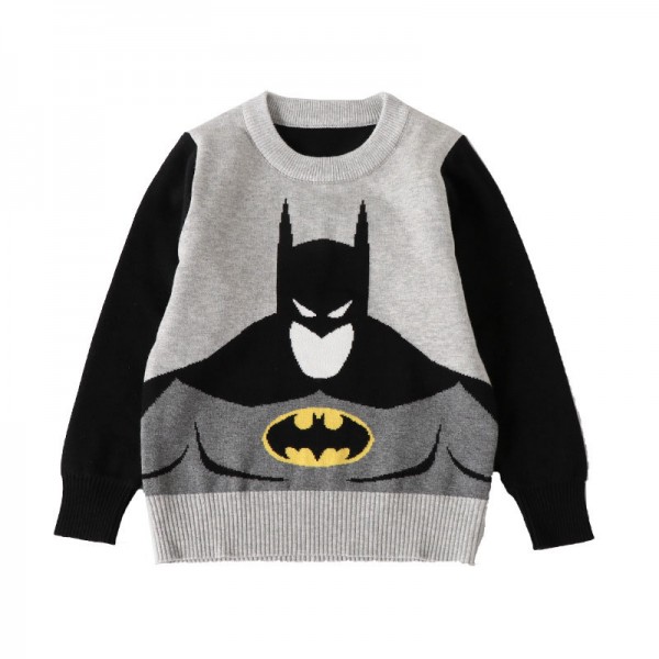 Cool Gray Batman Ugly Christmas Superhero Sweaters 