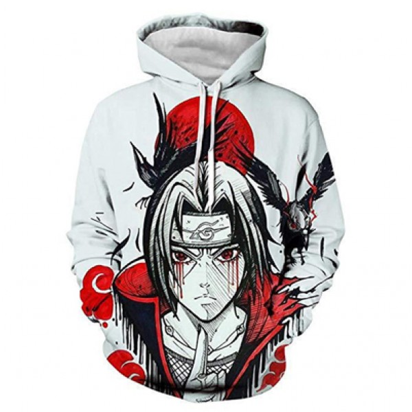 Naruto Costumes Christmas Naruto Roles White Pullover Hoodie 