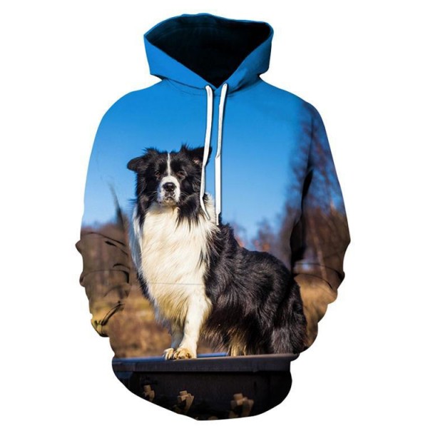 Funny Dog Print One Piece Of Hoodie For Adults