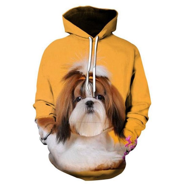 Cool And Cute Dog Print Style Sweatshirt For Men And Women 