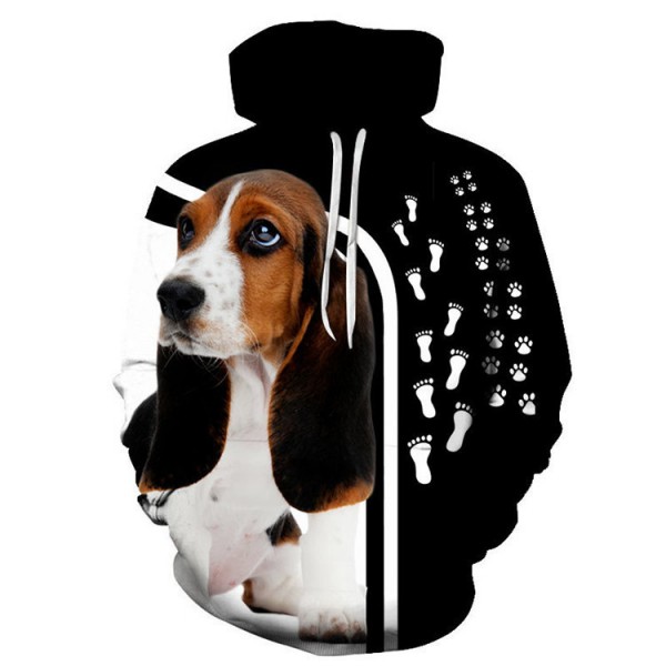 Animal Sweatshirt For Adults Dog Print Hoodie