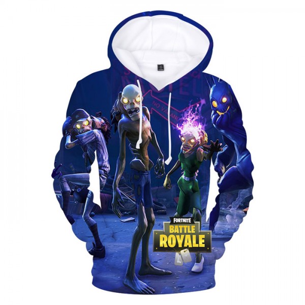 Colorful Sweatshirt Kids Cool Fortnite Hoodie With Strings