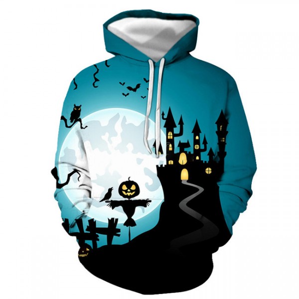 Halloween Pullover Long Sleeve Hoodie