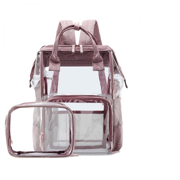 Clear Travel Baby Diaper Bag Backpack 