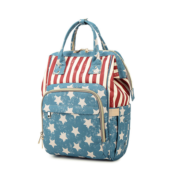 Star And Striped Baby Diaper Backpack Bag