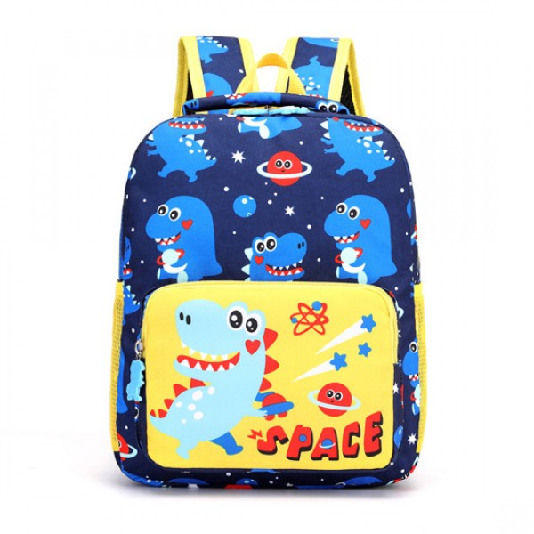 Preschool Toddlers Dinosaur Navy Blue Backpack 