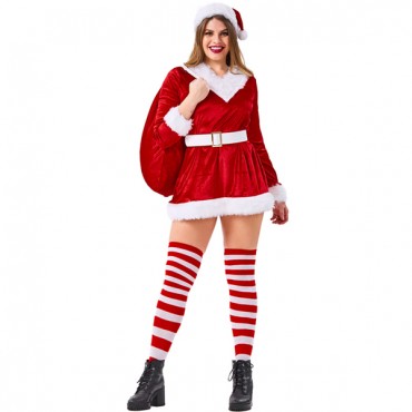 Christmas Santa Clause Costume For Woman
