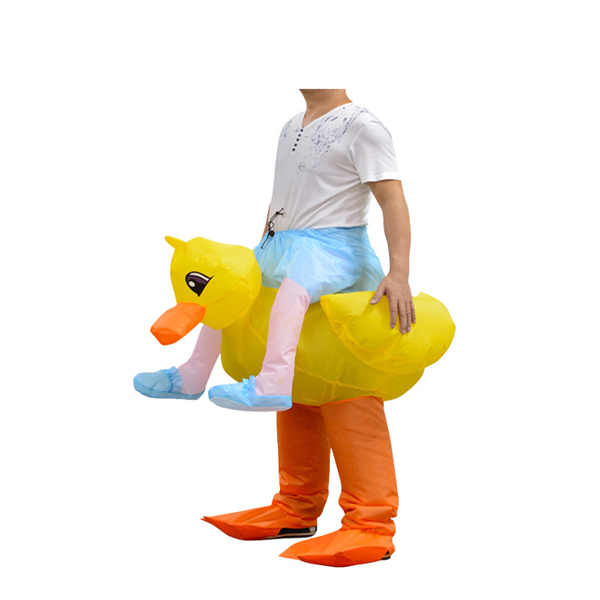 Adults Cute Inflatable Duck Rider Costume
