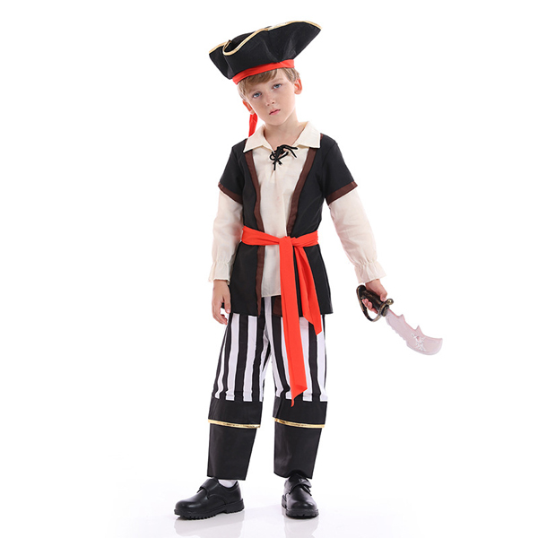 Boys Cool Pirate Halloween Costume Outfit