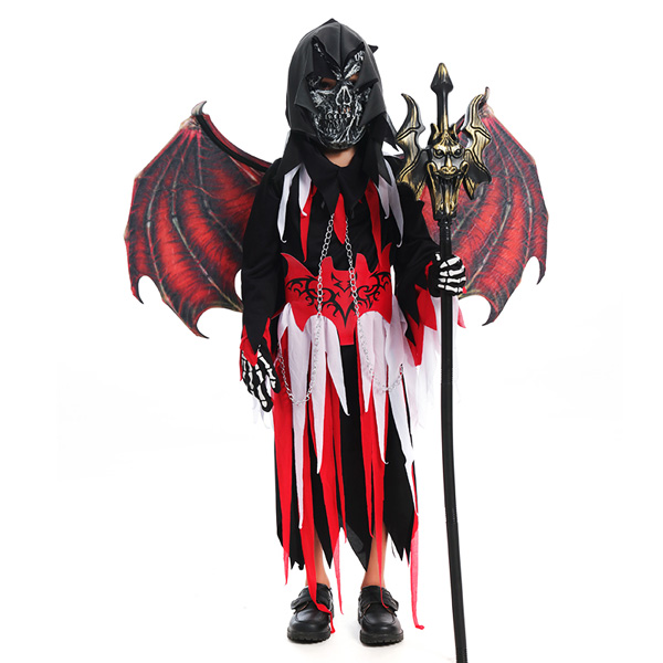 Boys Cool Vampire Ghost Halloween Party Costume 