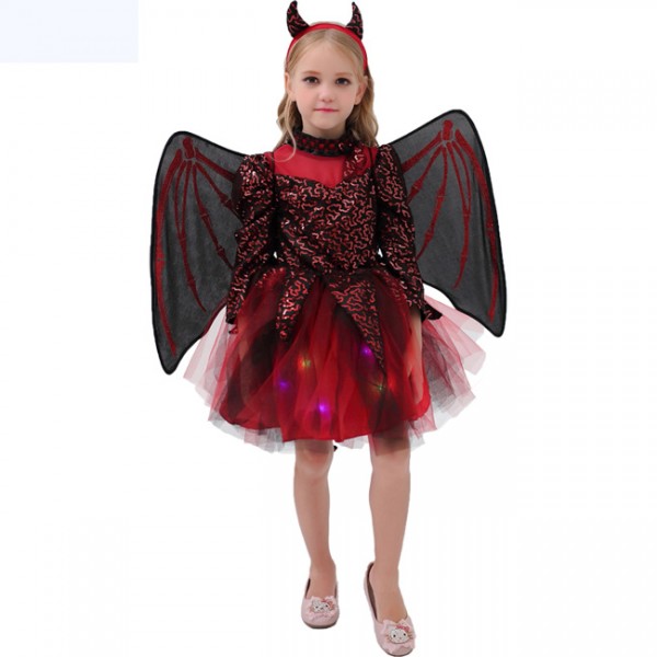 Kids Black Devil Halloween Costume