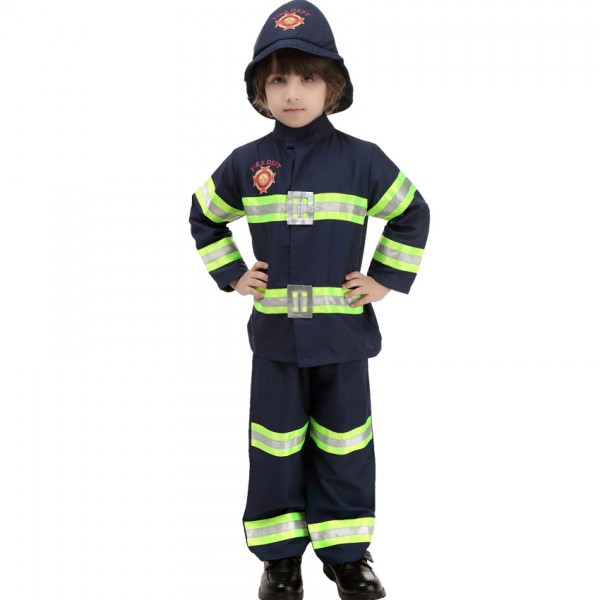 Boys Firefighter Costume Uniform