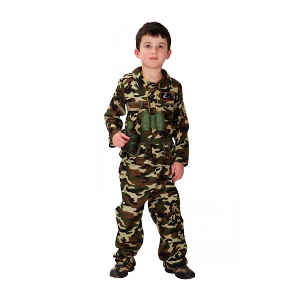 Boys Camo Camouflage Costume 