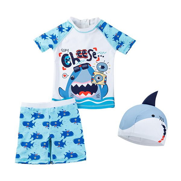 Child Blue Shark Beach Swimsuit