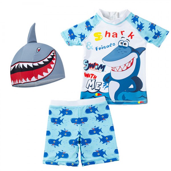 Cool Kids Blue Shark Swimsuit Set
