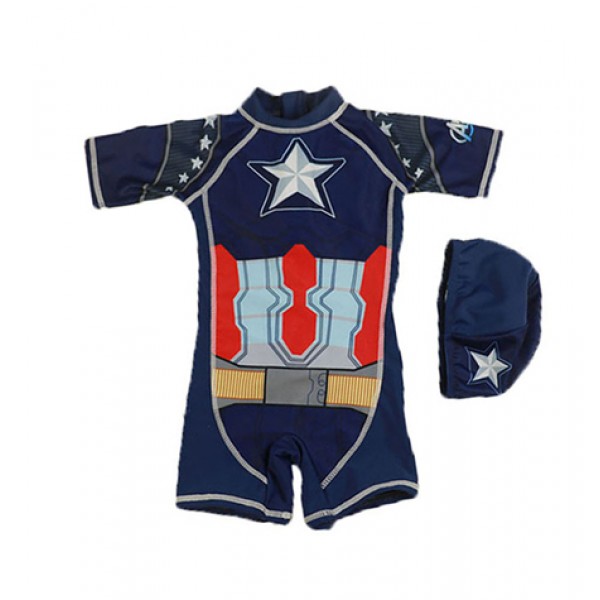 Boys Captain America Swimsuit
