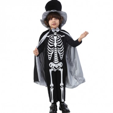 Scary Skeleton Skull Halloween Costume