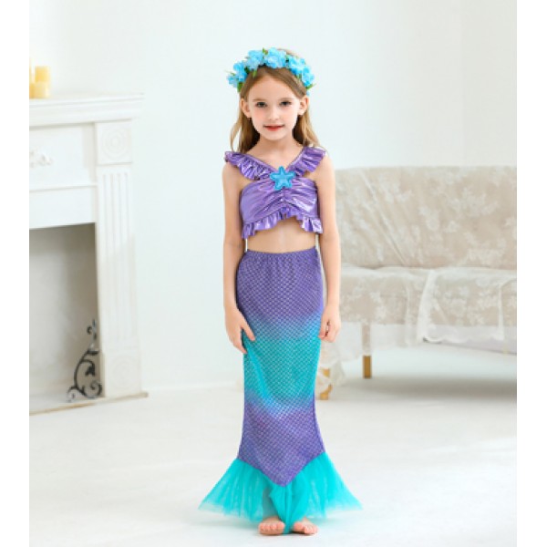 Colorful Girls Mermaid Costume