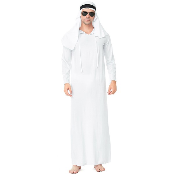 Adults Arabian Prince  White Costume