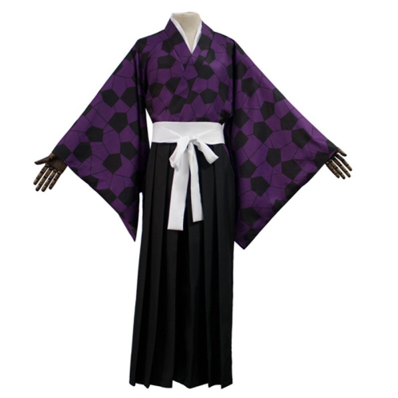 Anime Demon Slayer Kimetsu No Yaiba Hakuji Akaza Cosplay Costume ...