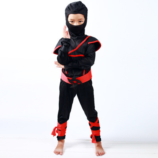 Kid’s Black Ninja Halloween Cosplay Costume