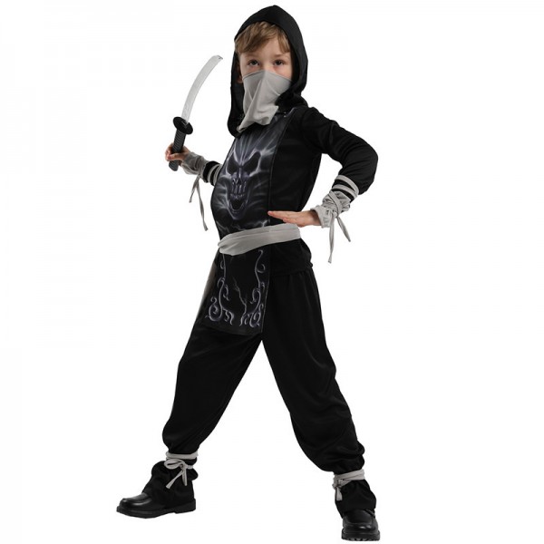 Fearless Kid Ninja Halloween Cosplay Costume 