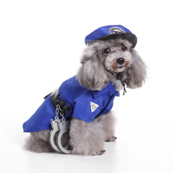 Cool Pet Puppy Dog Police Halloween Costume