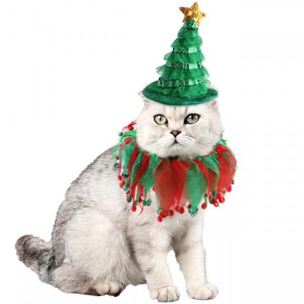 Cat Christmas Tree Costume 2 Piece Set