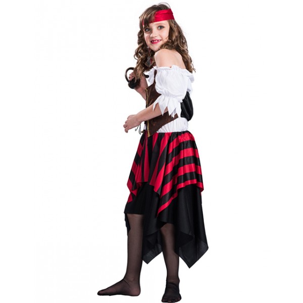 Girl’s Cool Pirate Halloween Costume Dress